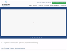 Tablet Screenshot of hamiltonpt.org